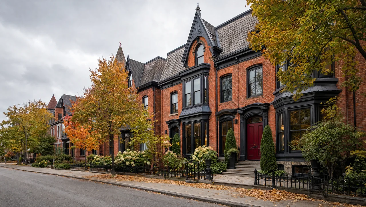 Illustrative image of Victorian brick houses on a Toronto street